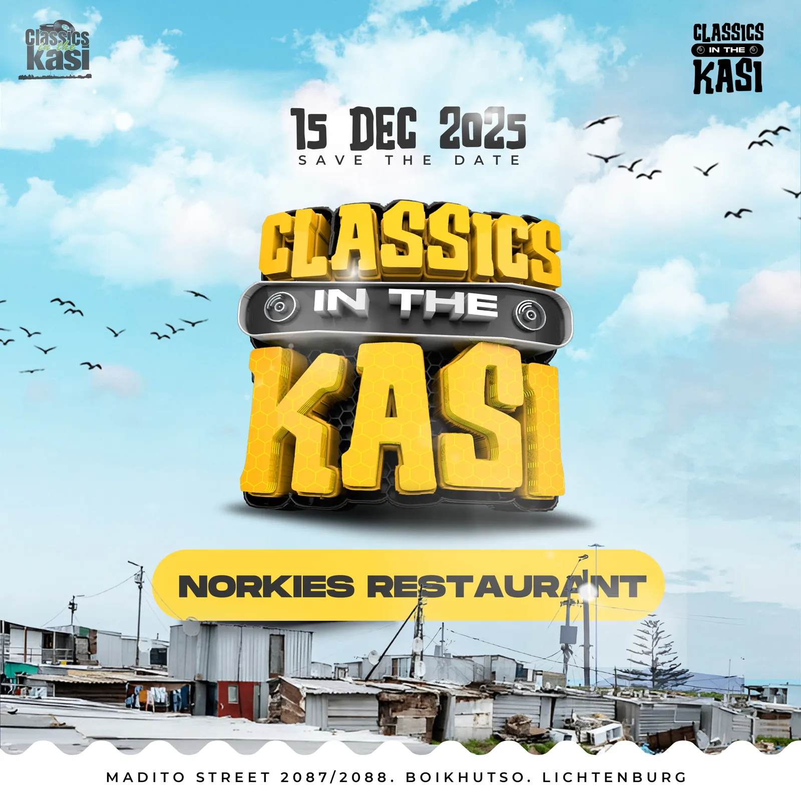 Classics in the Kasi social media flyer design