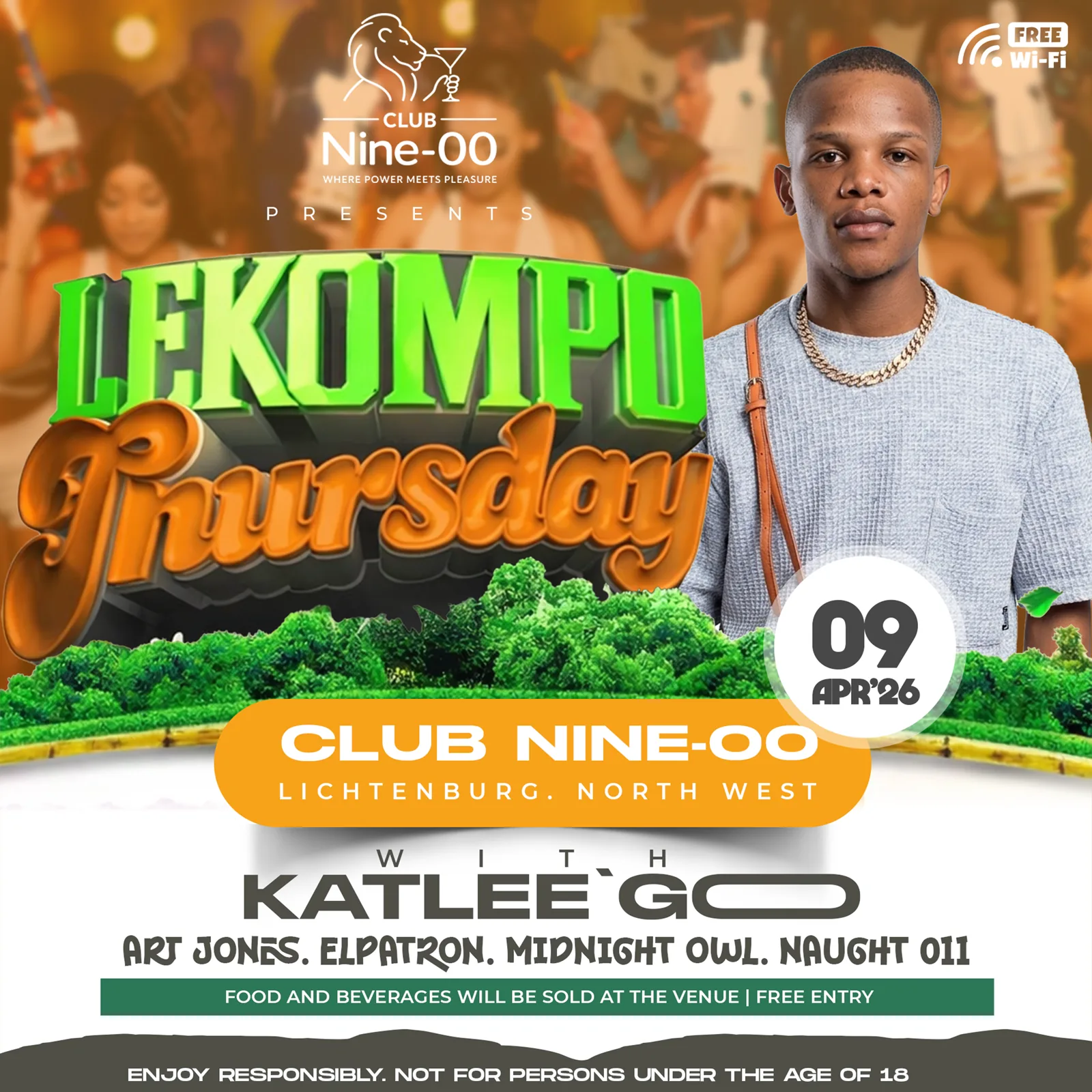 Lekompo Thursday social media flyer design